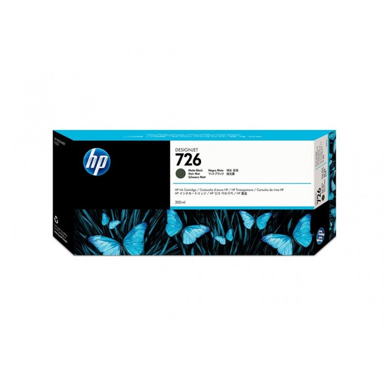 HP 726 ink black matte 300ml Designjet T1200