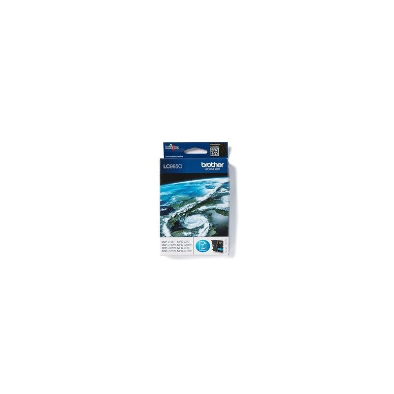 BROTHER LC985C Tusz Brother LC985C cyan 260str DCPJ125 / J315w / J515w / J220 / J265w
