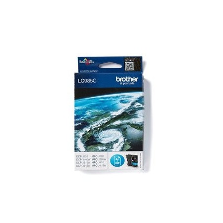BROTHER LC985C Tusz Brother LC985C cyan 260str DCPJ125 / J315w / J515w / J220 / J265w