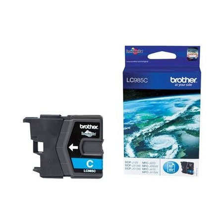 BROTHER LC985C Tusz Brother LC985C cyan 260str DCPJ125 / J315w / J515w / J220 / J265w
