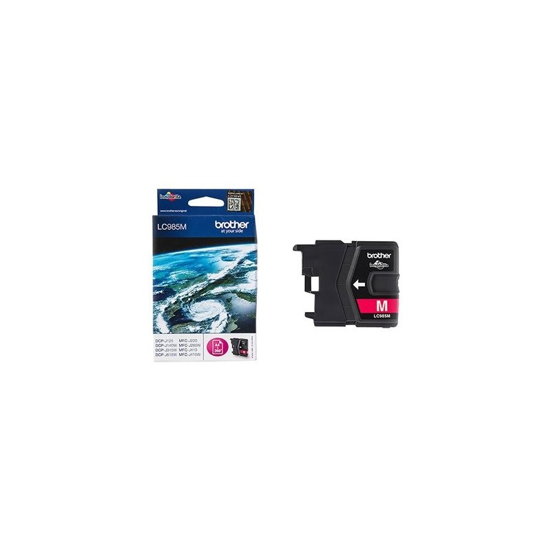 BROTHER LC985M Tusz Brother LC985M magenta 260str DCPJ125 / J315w / J515w / J220 / J265w