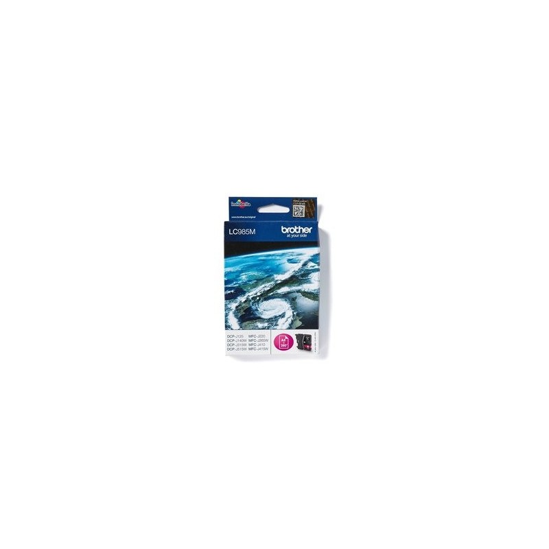 BROTHER LC985M Tusz Brother LC985M magenta 260str DCPJ125 / J315w / J515w / J220 / J265w