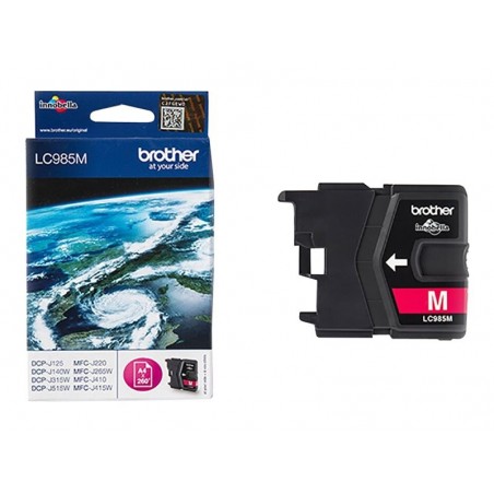BROTHER LC985M Tusz Brother LC985M magenta 260str DCPJ125 / J315w / J515w / J220 / J265w