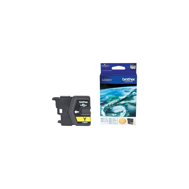 BROTHER LC985Y Tusz Brother LC985Y yellow 260str DCPJ125 / J315w / J515w / J220 / J265w