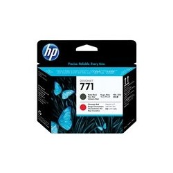 HP 771 original printhead matte black and chromatic red standard capacity 1-pack