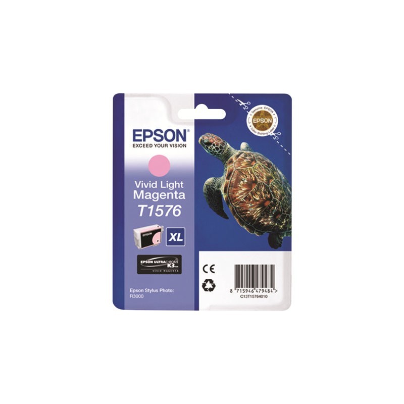 EPSON C13T15764010 Tusz Epson T1576 vivid light magenta 25,9 ml R3000