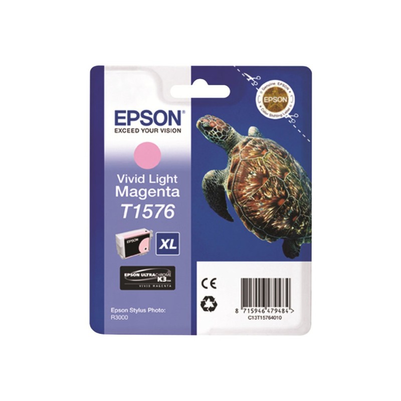 EPSON C13T15764010 Tusz Epson T1576 vivid light magenta 25,9 ml R3000