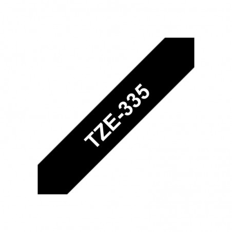 BROTHER TZE335 Taśma Brother 12mm White on Black