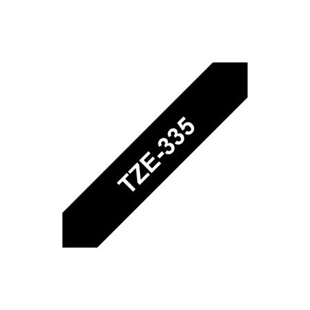 BROTHER TZE335 Taśma Brother 12mm White on Black