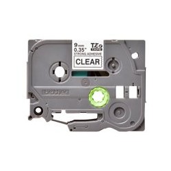 BROTHER TZES121 Taśma Brother 9mm BLACK ON CLEAR ADHESIVE TAPE