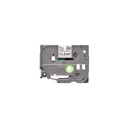 BROTHER TZES121 Taśma Brother 9mm BLACK ON CLEAR ADHESIVE TAPE
