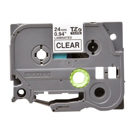 BROTHER TZE151 Taśma Brother 24mm BLACK ON CLEAR