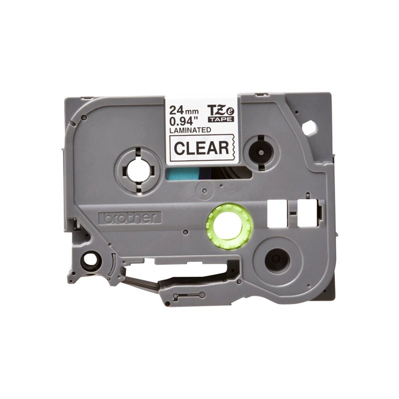 BROTHER TZE151 Taśma Brother 24mm BLACK ON CLEAR