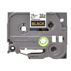 BROTHER TZE344 Taśma Brother 18mm Gold on Black