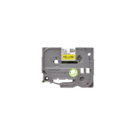 BROTHER TZe611 Taśma Brother 6mm BLACK ON YELLOW