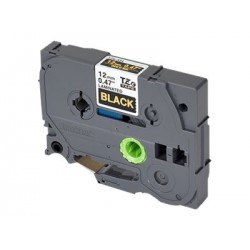 BROTHER TZE334 Taśma Brother 12mm Gold on Black