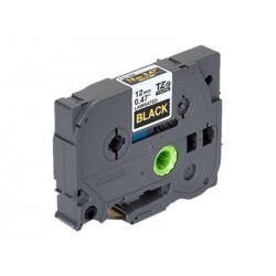 BROTHER TZE334 Taśma Brother 12mm Gold on Black