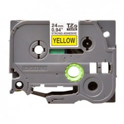 BROTHER TZES651 Taśma Brother 24mm BLACK ON YELLOW ADHESIVE TAPE