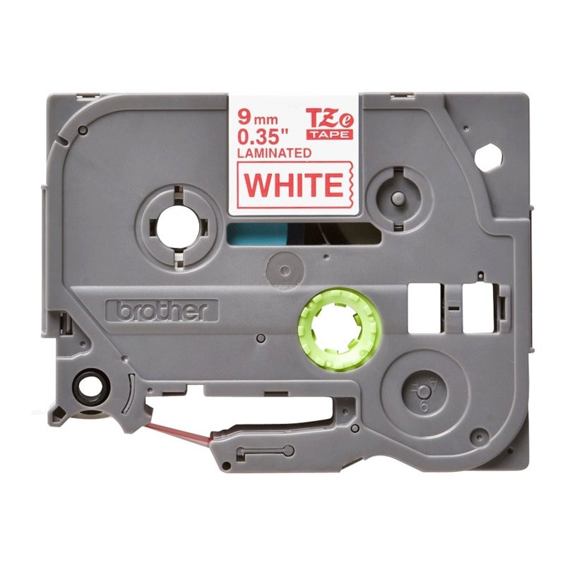 BROTHER TZe222 Taśma Brother 9mm RED ON WHITE