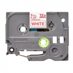 BROTHER TZe222 Taśma Brother 9mm RED ON WHITE