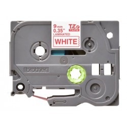 BROTHER TZe222 Taśma Brother 9mm RED ON WHITE