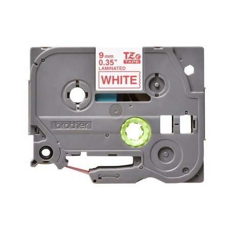 BROTHER TZe222 Taśma Brother 9mm RED ON WHITE