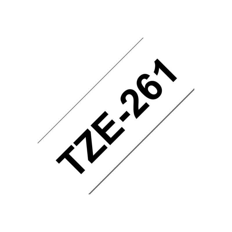 BROTHER TZE261 Brother TZE261 Banda laminata 36mm BLACK ON WHITE