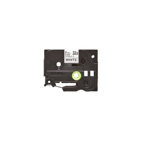 BROTHER TZEFX211 Taśma Brother 6mm BLACK ON WHITE FLEXIBLE ID