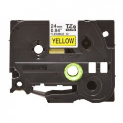 BROTHER TZEFX651 Taśma Brother 24mm BLACK ON YELLOW FLEXIBLE ID