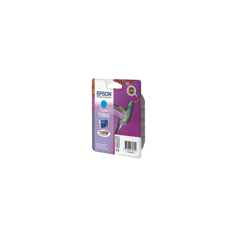 EPSON C13T08024011 Tusz Epson T0802 cyan Stylus photo R265/285/360,RX560/585/685