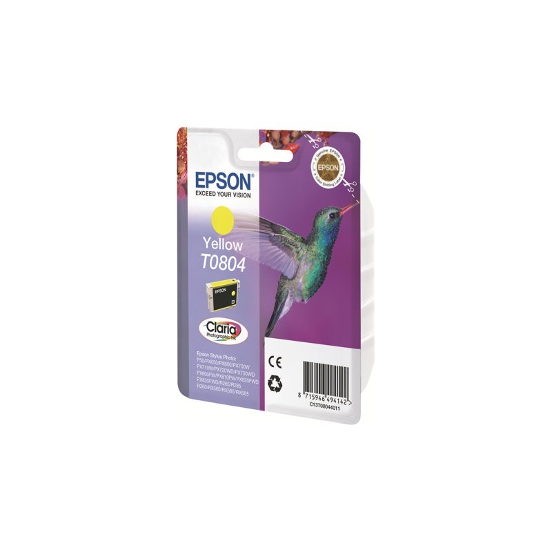 EPSON C13T08044011 Tusz Epson T0804 yellow Stylus photo R265/285/360,RX560/585/685