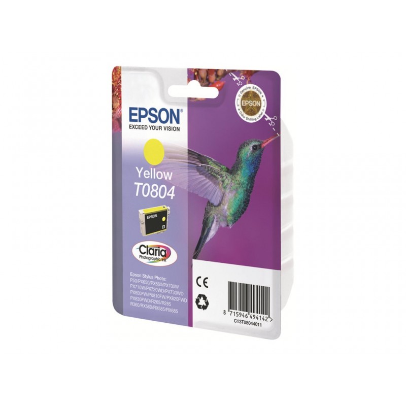 EPSON C13T08044011 Tusz Epson T0804 yellow Stylus photo R265/285/360,RX560/585/685