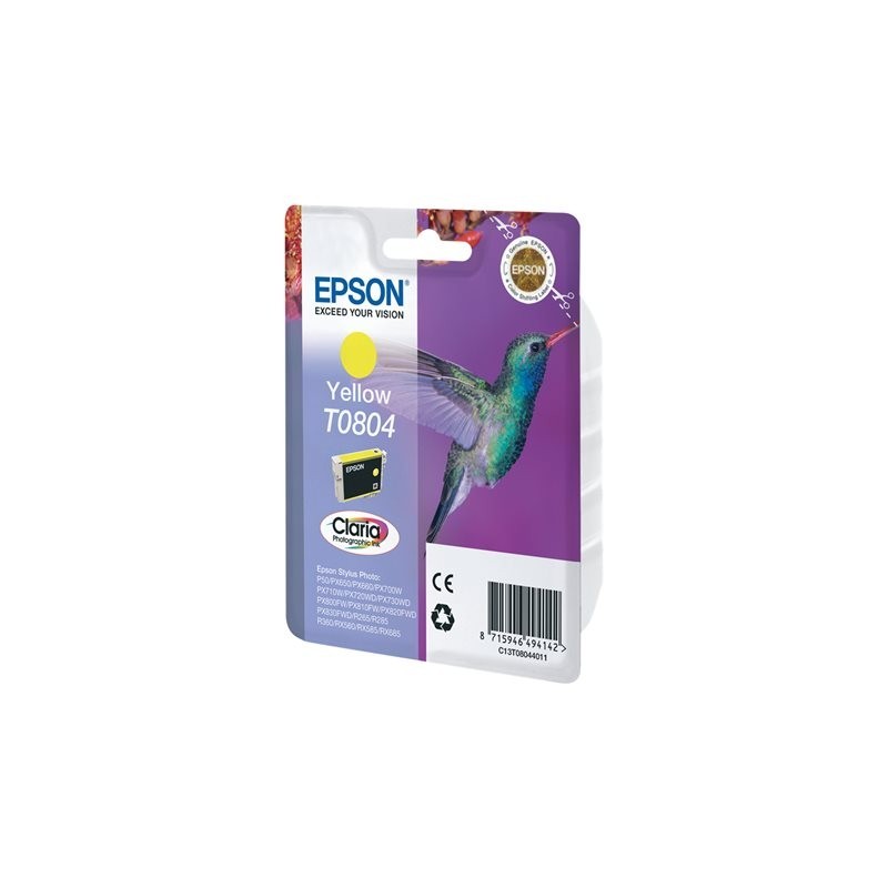 EPSON C13T08044011 Tusz Epson T0804 yellow Stylus photo R265/285/360,RX560/585/685