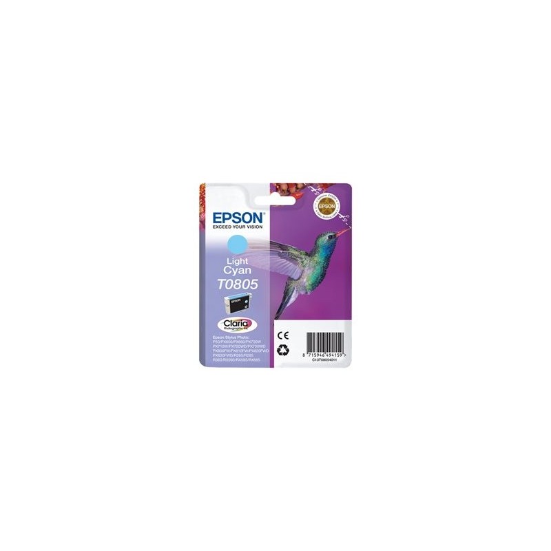 EPSON C13T08054011 Tusz Epson T0805 light cyan Stylus photo R265/285/360,RX560/585/685