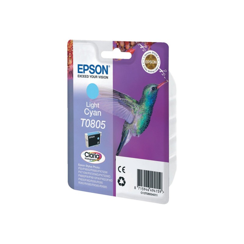 EPSON C13T08054011 Tusz Epson T0805 light cyan Stylus photo R265/285/360,RX560/585/685