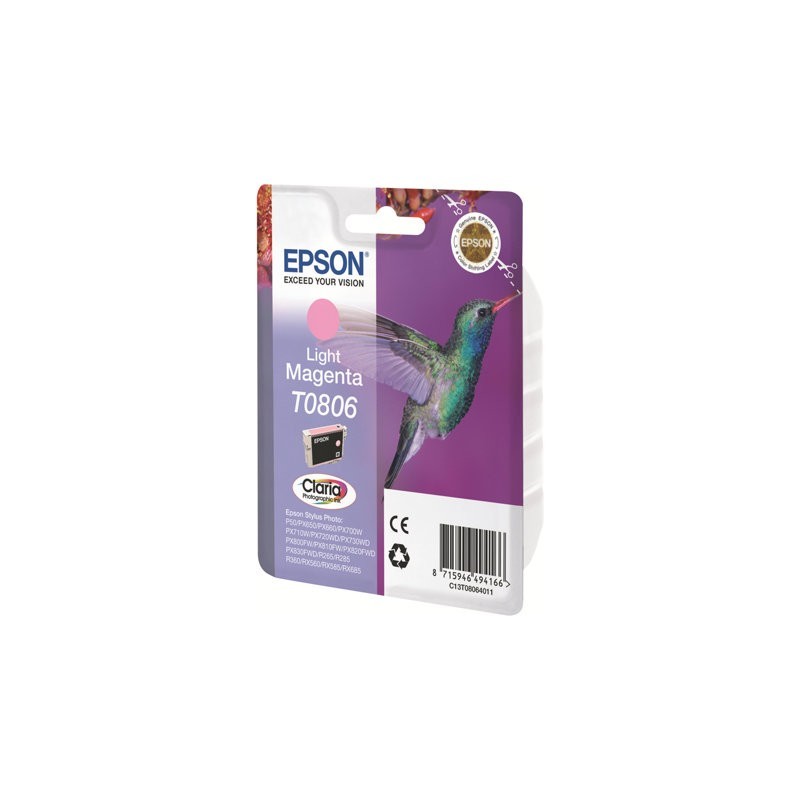 EPSON C13T08064011 Tusz Epson T0806 light magenta Stylus photo R265/285/360,RX560/585/685