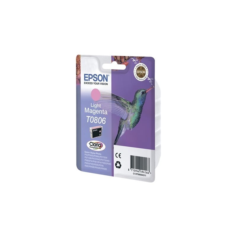 EPSON C13T08064011 Tusz Epson T0806 light magenta Stylus photo R265/285/360,RX560/585/685