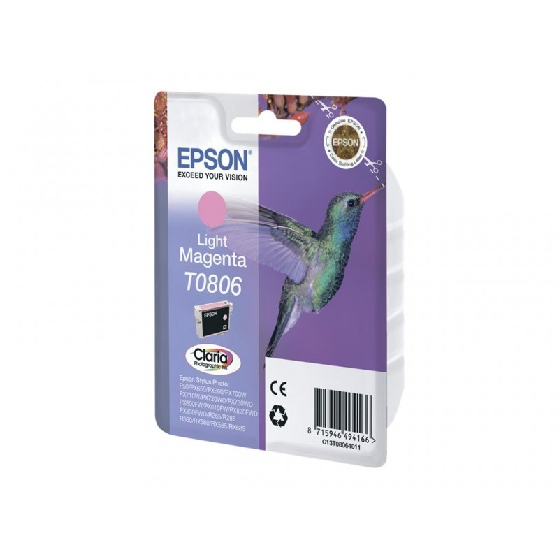 EPSON C13T08064011 Tusz Epson T0806 light magenta Stylus photo R265/285/360,RX560/585/685