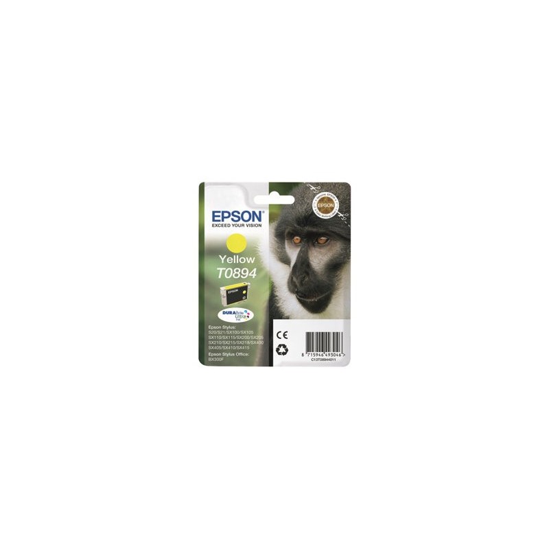 EPSON C13T08944011 Tusz Epson T0894 yellow DURABrite 3.5ml Stylus S20/SX100/SX105/SX200/SX20