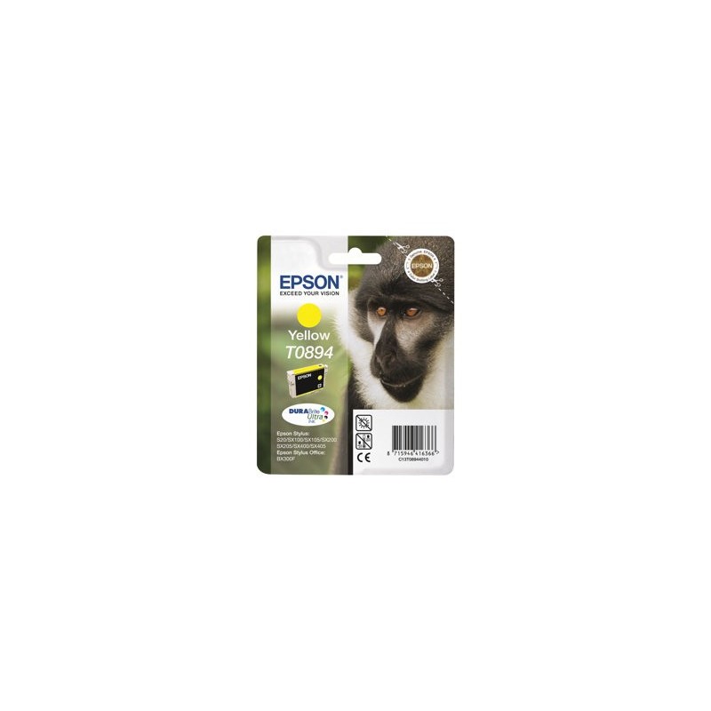 EPSON C13T08944011 Tusz Epson T0894 yellow DURABrite 3.5ml Stylus S20/SX100/SX105/SX200/SX20