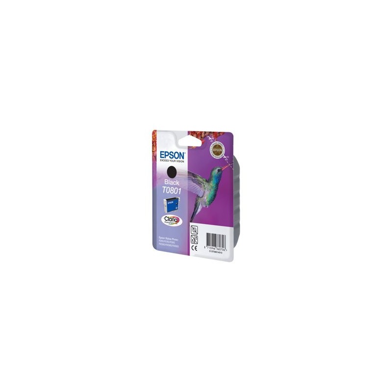 EPSON C13T08014011 Tusz Epson T0801 black Stylus photo R265/285/360,RX560/585/685