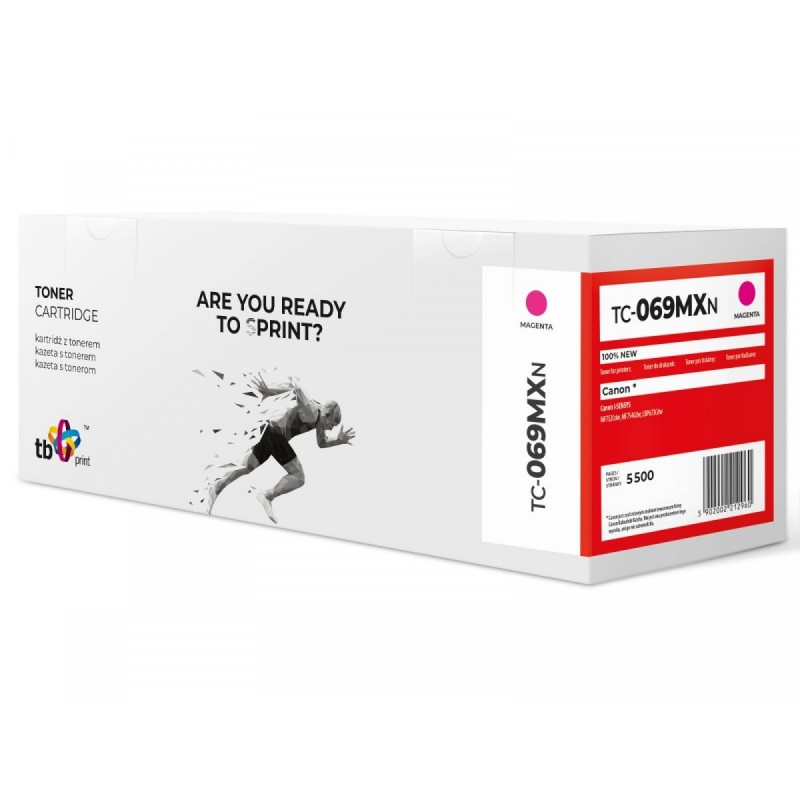 Toner do Canon MF752 CRG069H TC-069MXN Magenta 100% nowy 