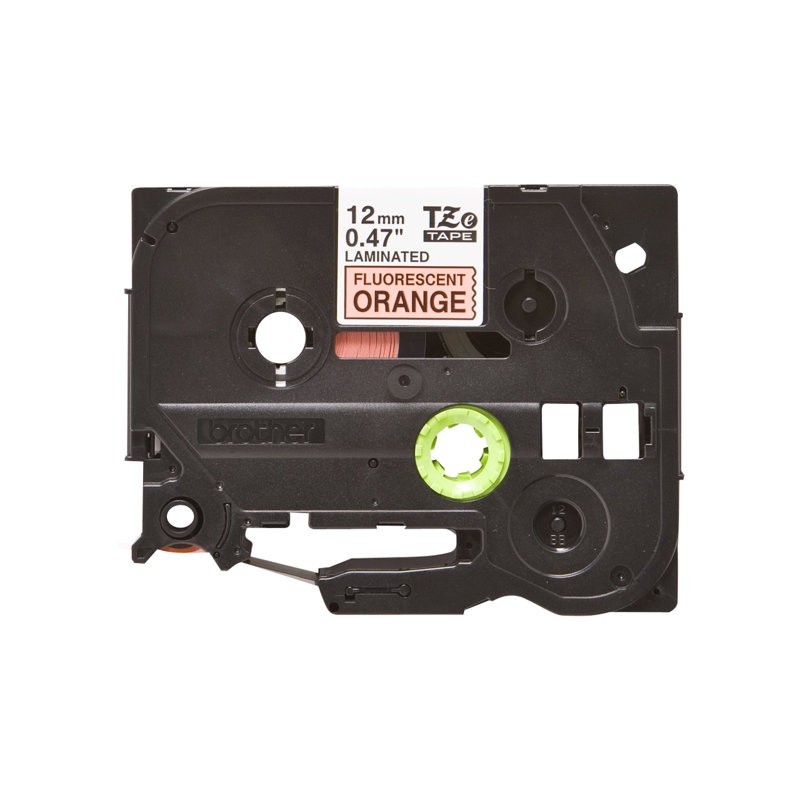 BROTHER TZEB31 Taśma Brother 12mm BLACK ON FLUO. ORANGE