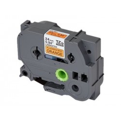 BROTHER TZEB51 Taśma Brother 24mm BLACK ON FLUO. ORANGE