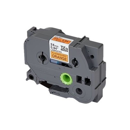 BROTHER TZEB51 Taśma Brother 24mm BLACK ON FLUO. ORANGE