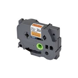 BROTHER TZEB51 Taśma Brother 24mm BLACK ON FLUO. ORANGE