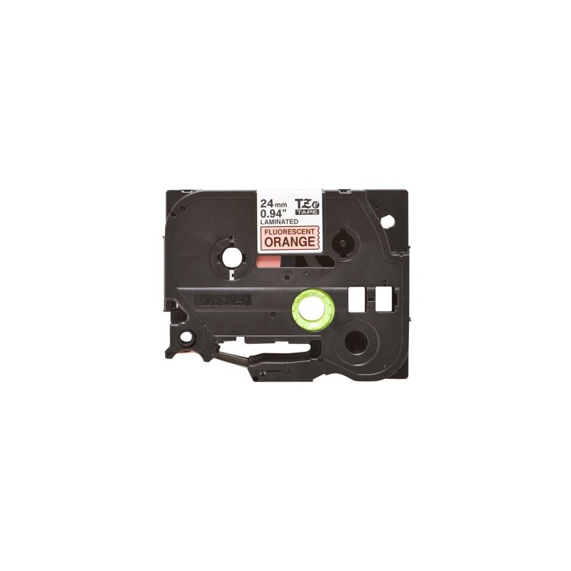 BROTHER TZEB51 Taśma Brother 24mm BLACK ON FLUO. ORANGE