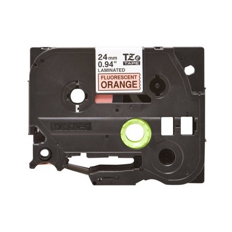 BROTHER TZEB51 Taśma Brother 24mm BLACK ON FLUO. ORANGE