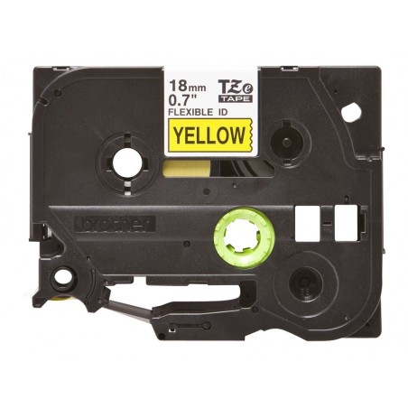 BROTHER TZEFX641 Taśma Brother 18mm BLACK ON YELLOW FLEXIBLE ID