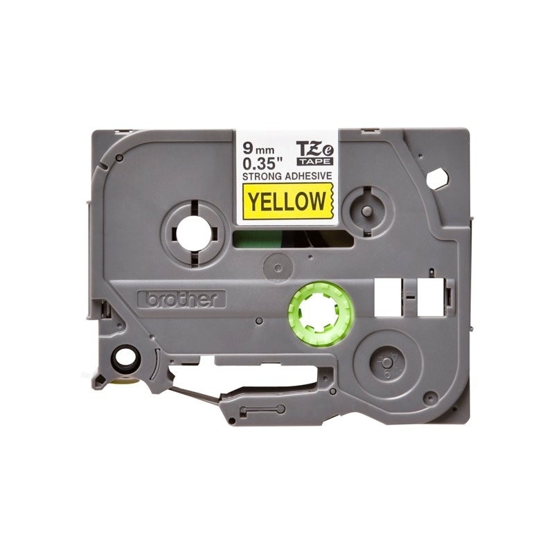 BROTHER TZeS621 Taśma Brother 9mm BLACK ON YELLOW ADHESIVE TAPE